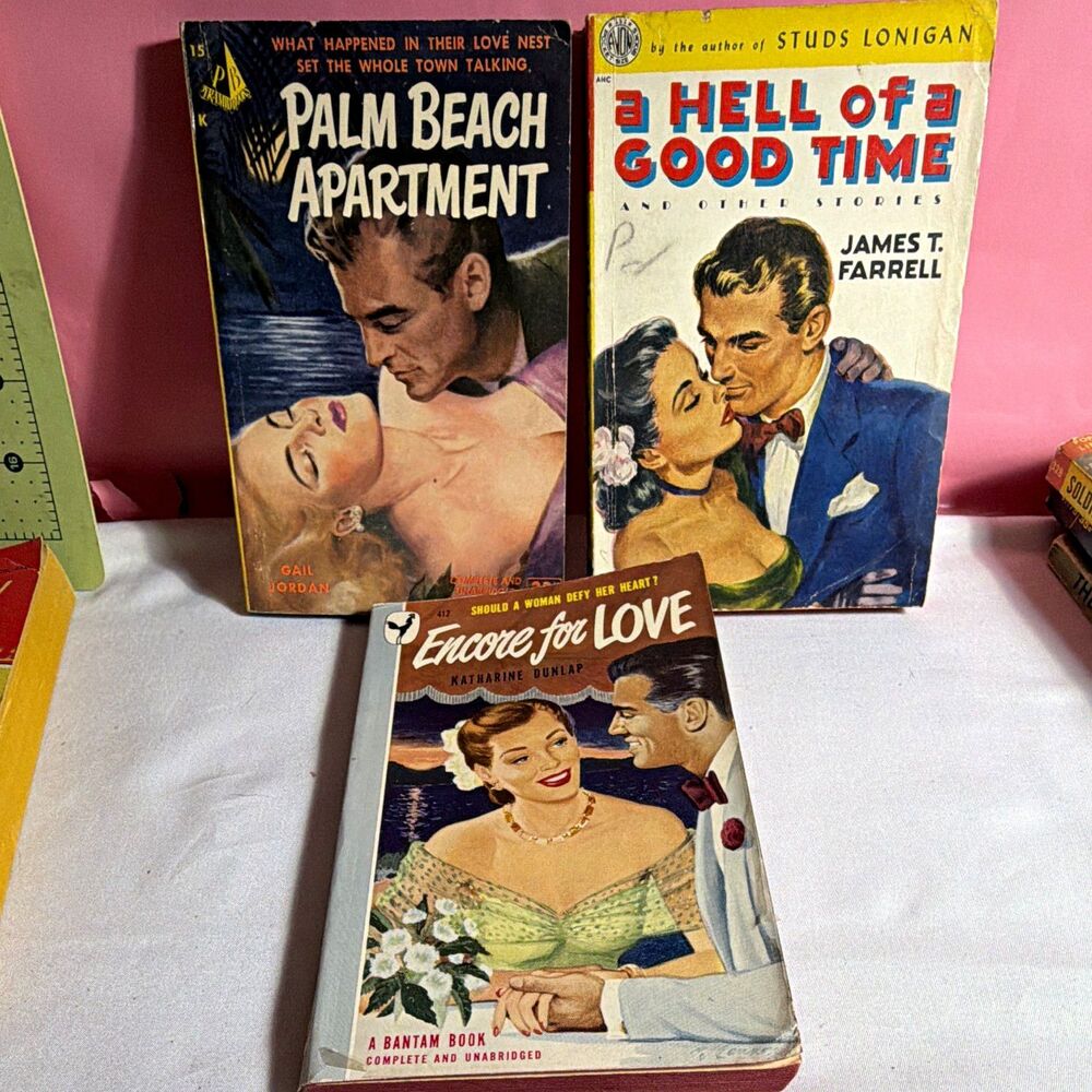 Juicy Lot of 3 Adult Pulp Fiction Novels